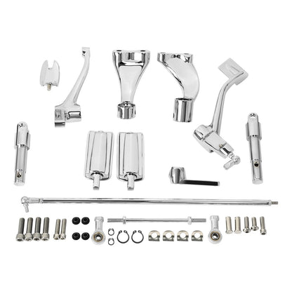 Chrome Forward Control Pegs & Linkage Levers for Harley Sportster (2004-2013)