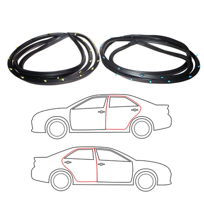 Rear Door Weatherstrip for Toyota Crown Sedan LH 1971-1974