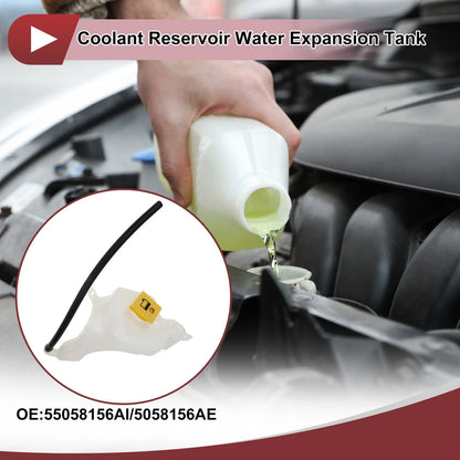 Coolant Expansion Overflow Tank with Cap for Jeep Compass Patriot