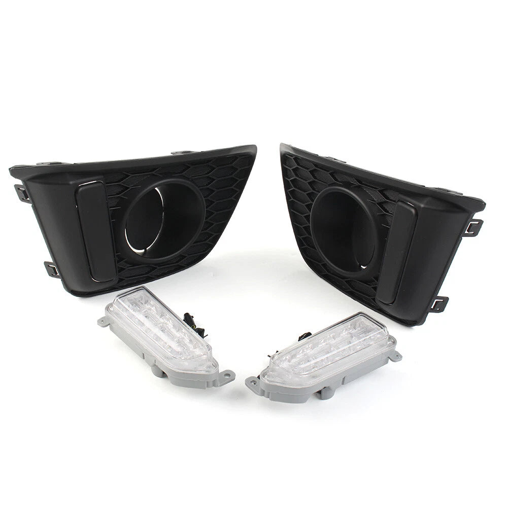 LED Daytime Running Lights Fog Lamp Assembly for Honda Fit Jazz (2014-2017)