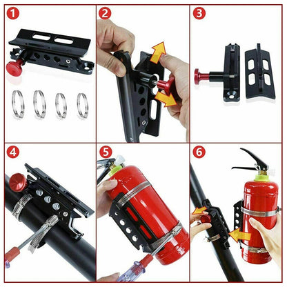 Fire Extinguisher Bracket Mount for UTV Yamaha Jeep Wrangler Polaris