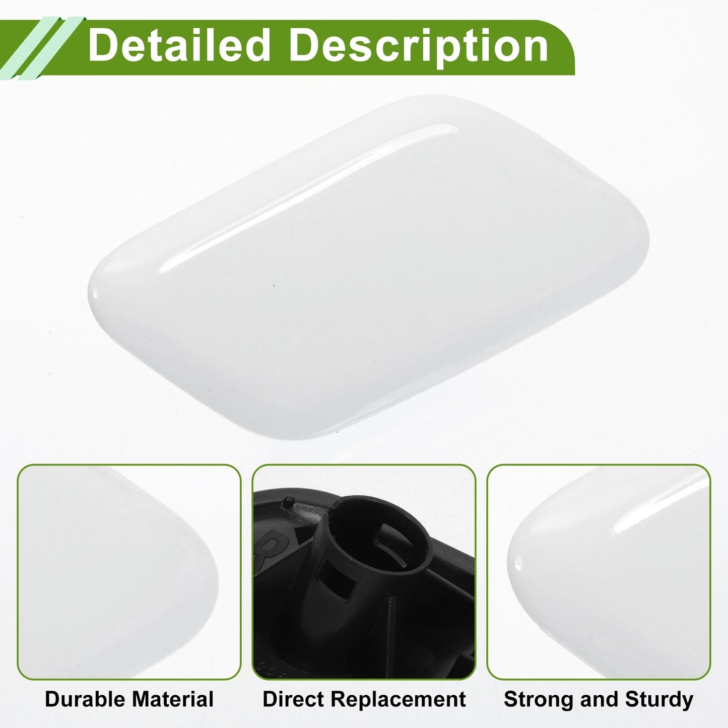 Front Right Washer Nozzle Cover for Toyota Avensis (2003-2008) - White