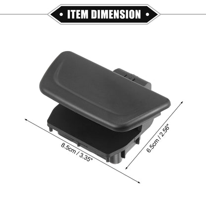 Glove Box Lid Latch Lock Handle Cover for Ford Fiesta (2011-2019) Black
