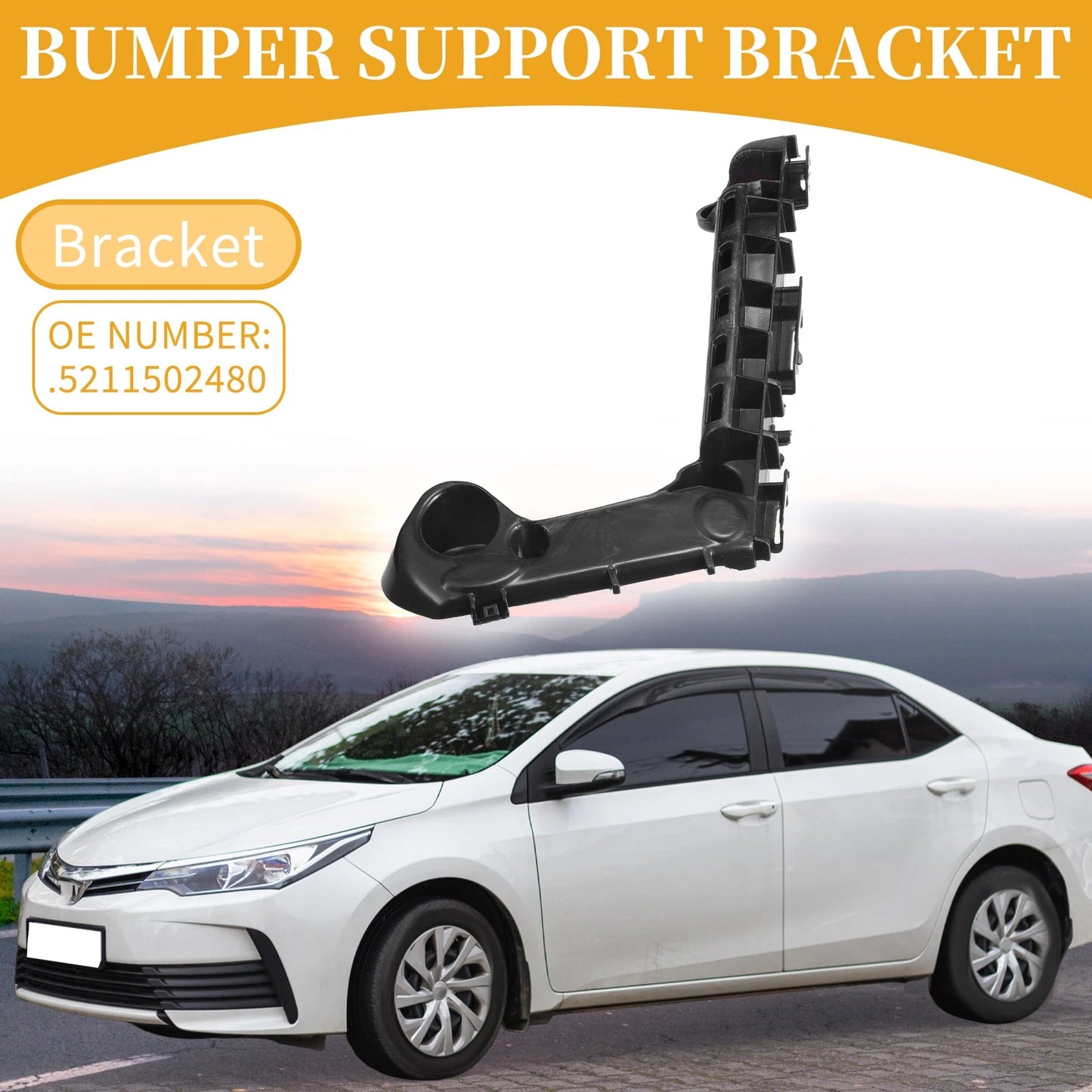 RH Front Bumper Support Bracket for Toyota Corolla (2019-2024) 1 x Pc