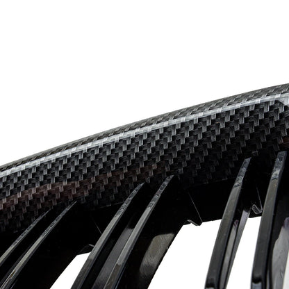 2 x Carbon Fiber Front Kidney Grilles for BMW 3 Series F30 F31 (2012-2018)