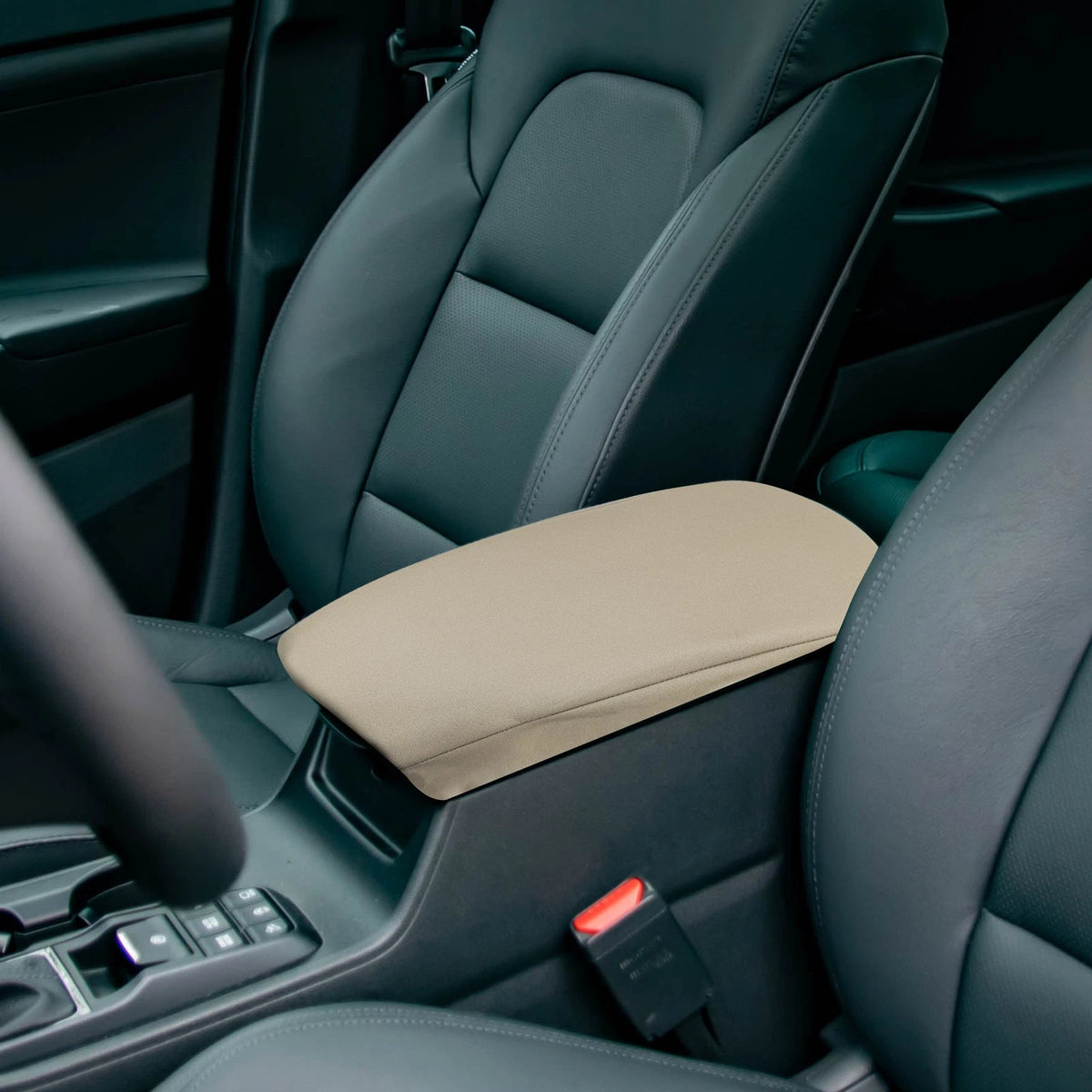 Brown Center Console Armrest Cover for Toyota Highlander (2008-2013)