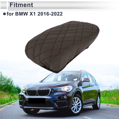 Car Center Console Cover for BMW X1 Deep Brown (2016-2022)