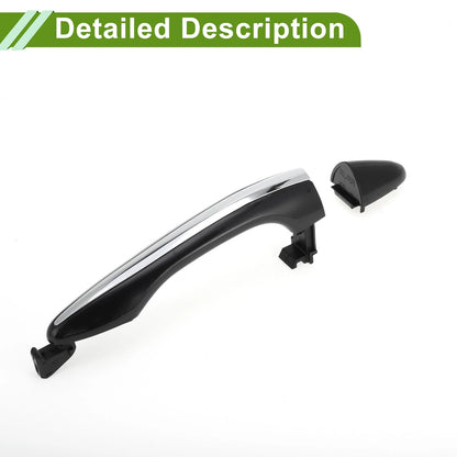 Exterior Door Handle for Hyundai Kia Silver Tone Rear (2011-2016)