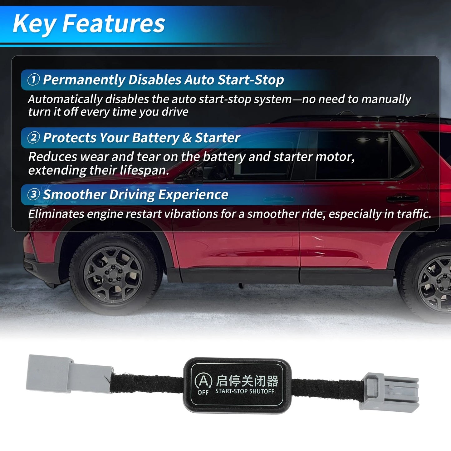 Auto Start Stop Eliminator for Honda Pilot (2023-2025)
