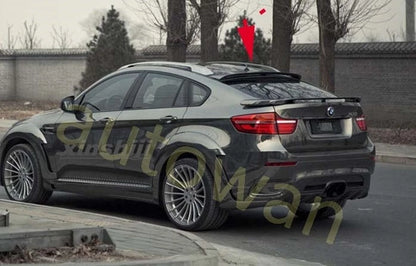 Unpainted ABS Rear Roof Spoiler for BMW X6 E71 E72 (2008-2014)