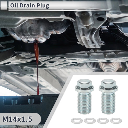 1 Set M12x1.5 1.3in Oil Drain Plug with Gasket for Car/Motorcycle