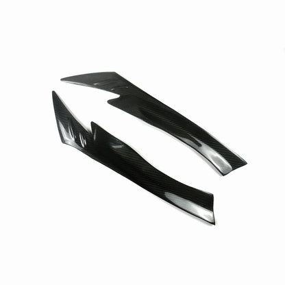 2 x Front Headlight Eyebrow Covers for Mazda CX-5 (2013-2016) Carbon Fiber