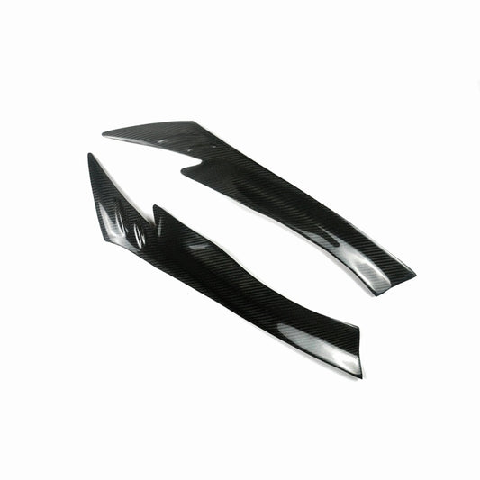 2 x Front Headlight Eyebrow Covers for Mazda CX-5 (2013-2016) Carbon Fiber