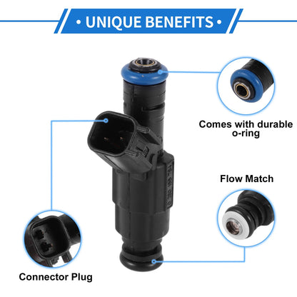 Fuel Injector 1 x No.0280155784 for Jeep Cherokee 4.0L (1999-2001)