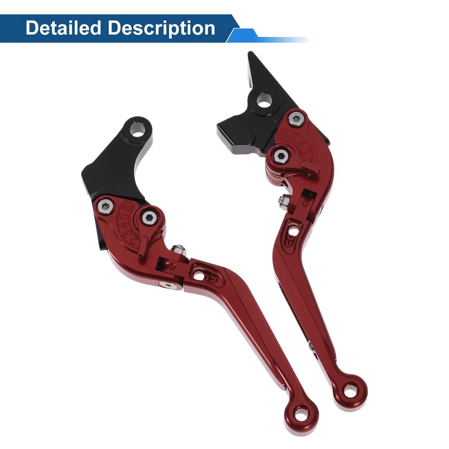 Adjustable Brake Clutch Levers  for Suzuki GSXR150 (2017-2020) Solid Red