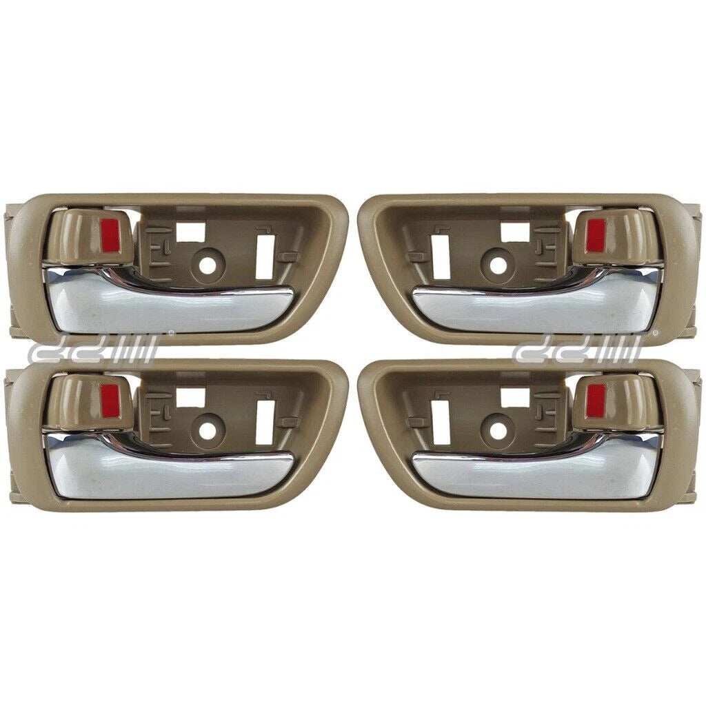Beige & Chrome Interior Door Handle for Toyota Camry (2002-2006)
