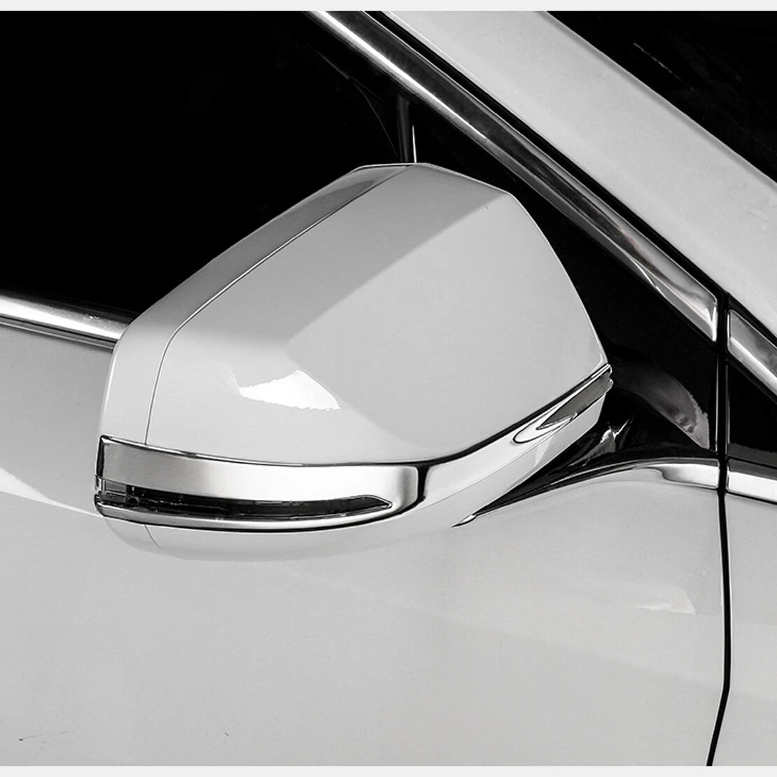 Chrome Side Rear View Mirror Strip Trim for Cadillac XTS (2013-2019)