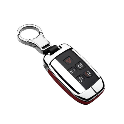 Leather Key Fob Cover Case for Land Rover Discovery, Range Rover, Jaguar