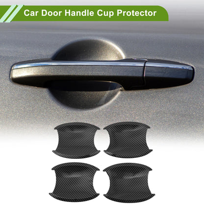 Carbon Fiber Black Door Handle Cup Protectors for Honda CR-V 2007-2011