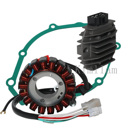 Stator Coil, Regulator Rectifier, Gasket for Yamaha YB125SPD, YBR125ED (2008-2014)