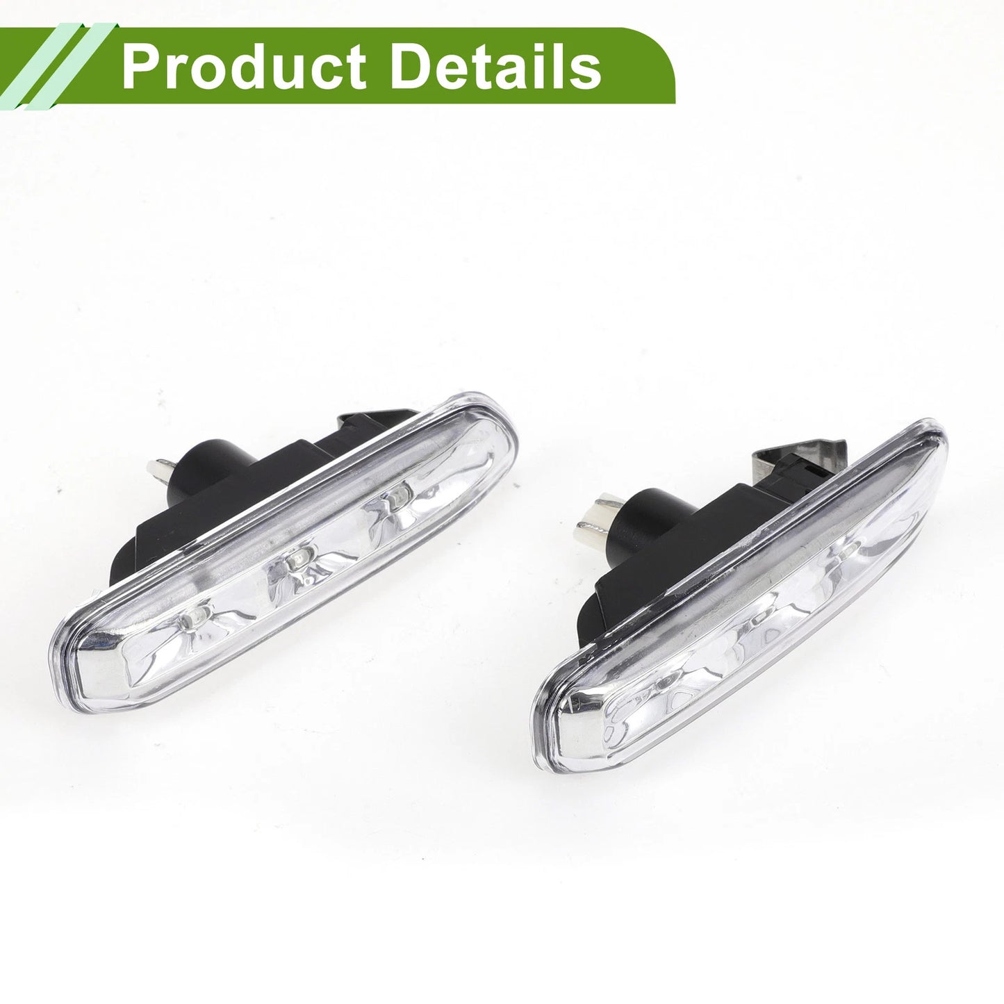Left+Right Side Marker Light Covers for BMW (1999-2001)