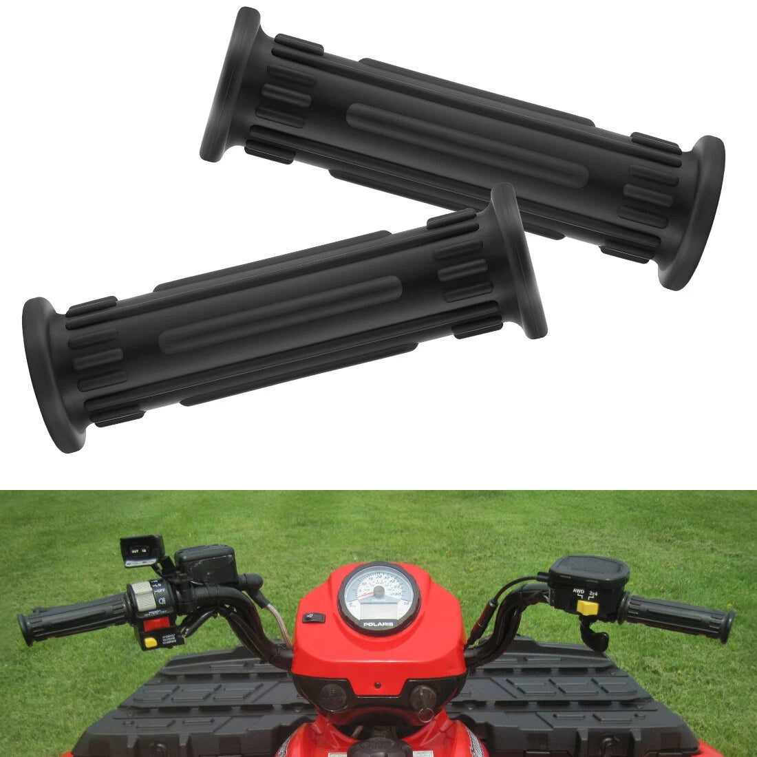 2-Pack Handlebar Grips for Polaris 300 400L Sport 400L (1994–1999)