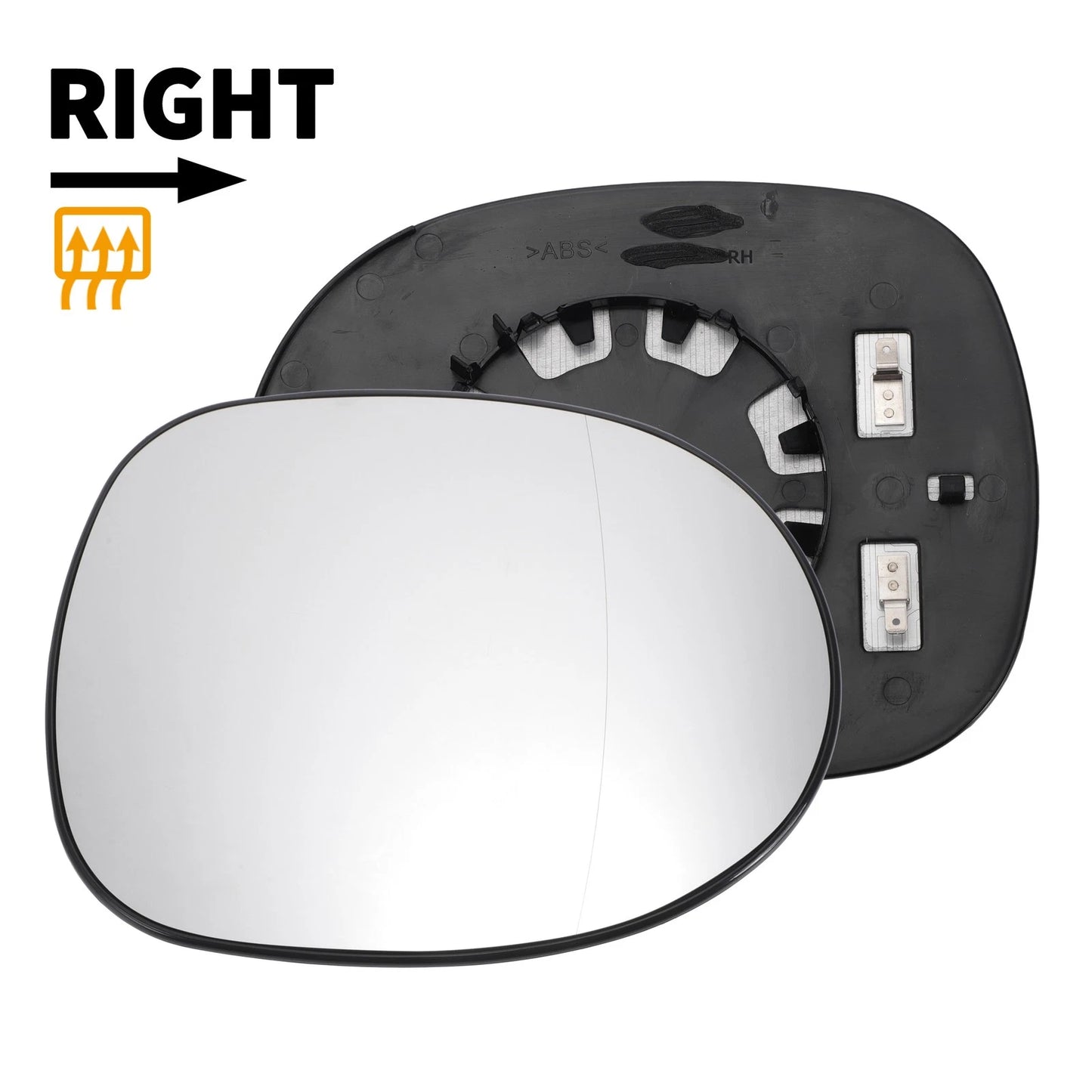Right Side Heated White Mirror Glass for Honda Civic (2005-2012)