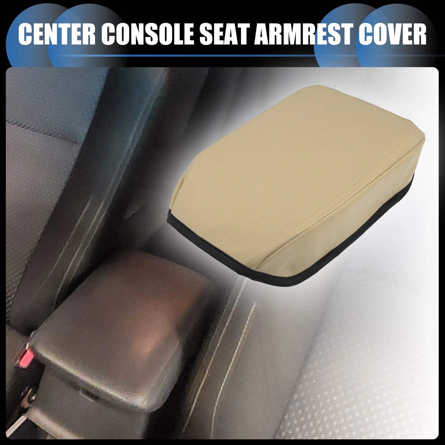 Armrest Protector Cover Pad for Mitsubishi Outlander (2016-2022) Light Brown