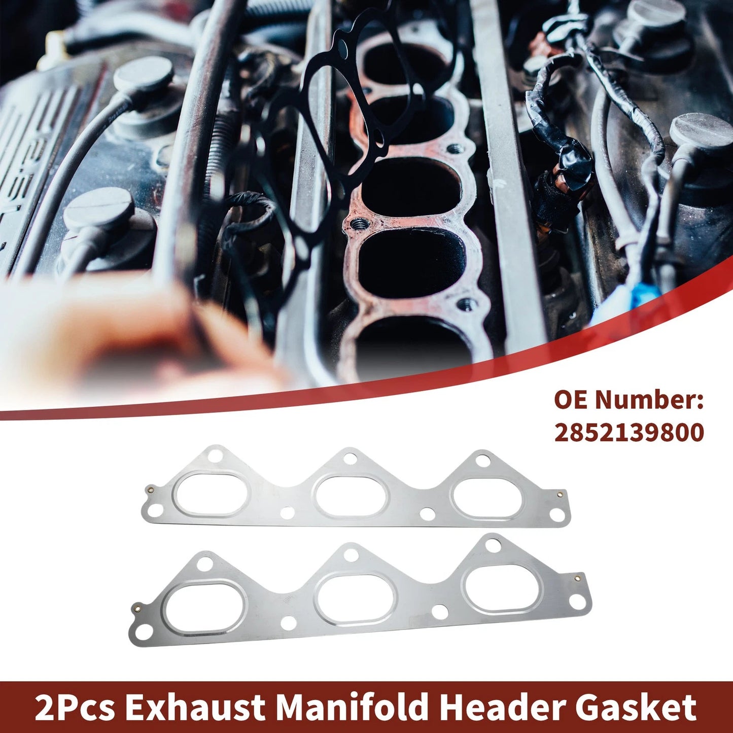 Exhaust Manifold Header Gaskets for Hyundai Santa Fe (2003-2006)