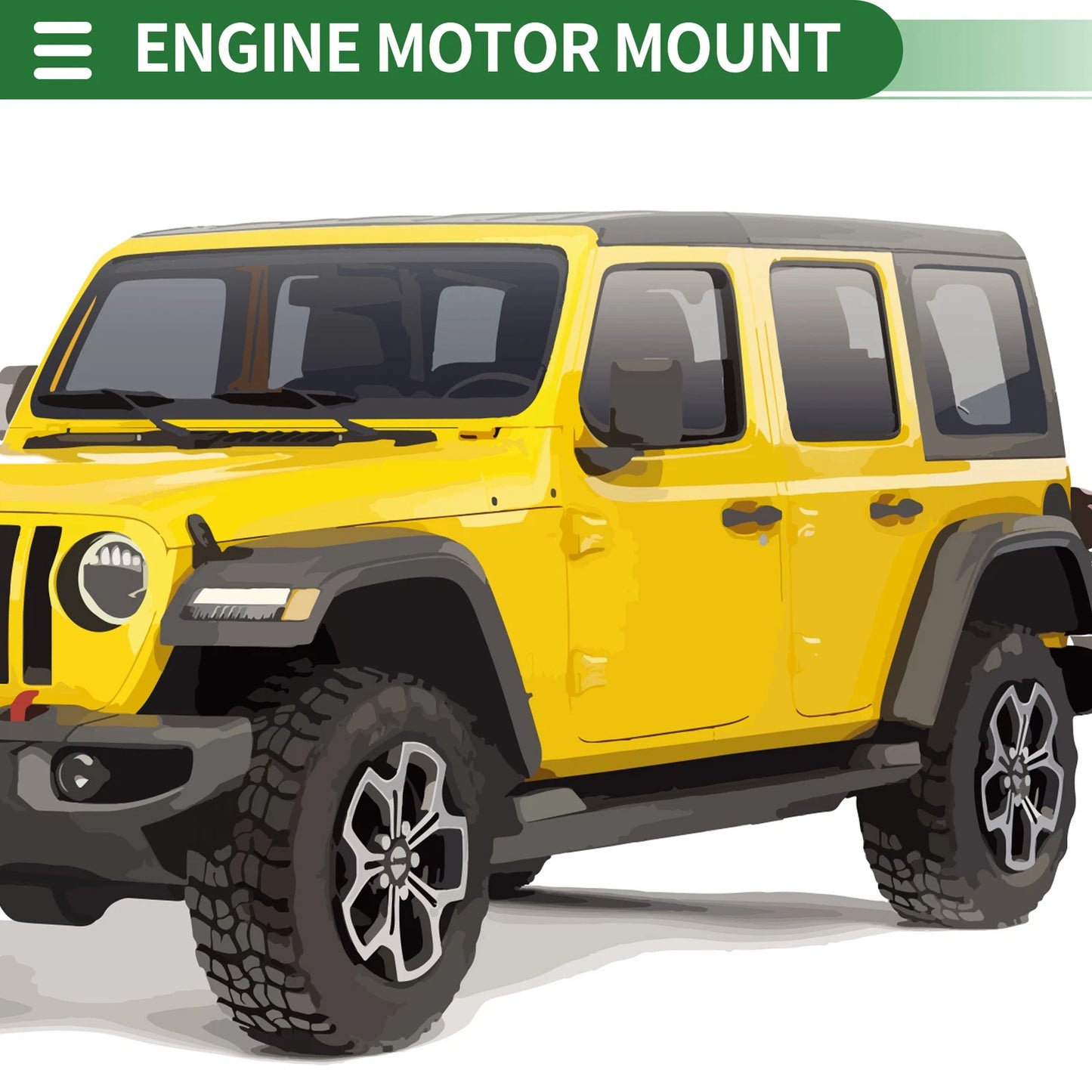 Engine Motor Mount for Jeep Wrangler 3.6L (2012-2018)