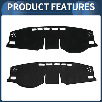 Dashboard Cover Mat for Toyota RAV4 (2020-2024) Sun Protector Pad Black 1 Set
