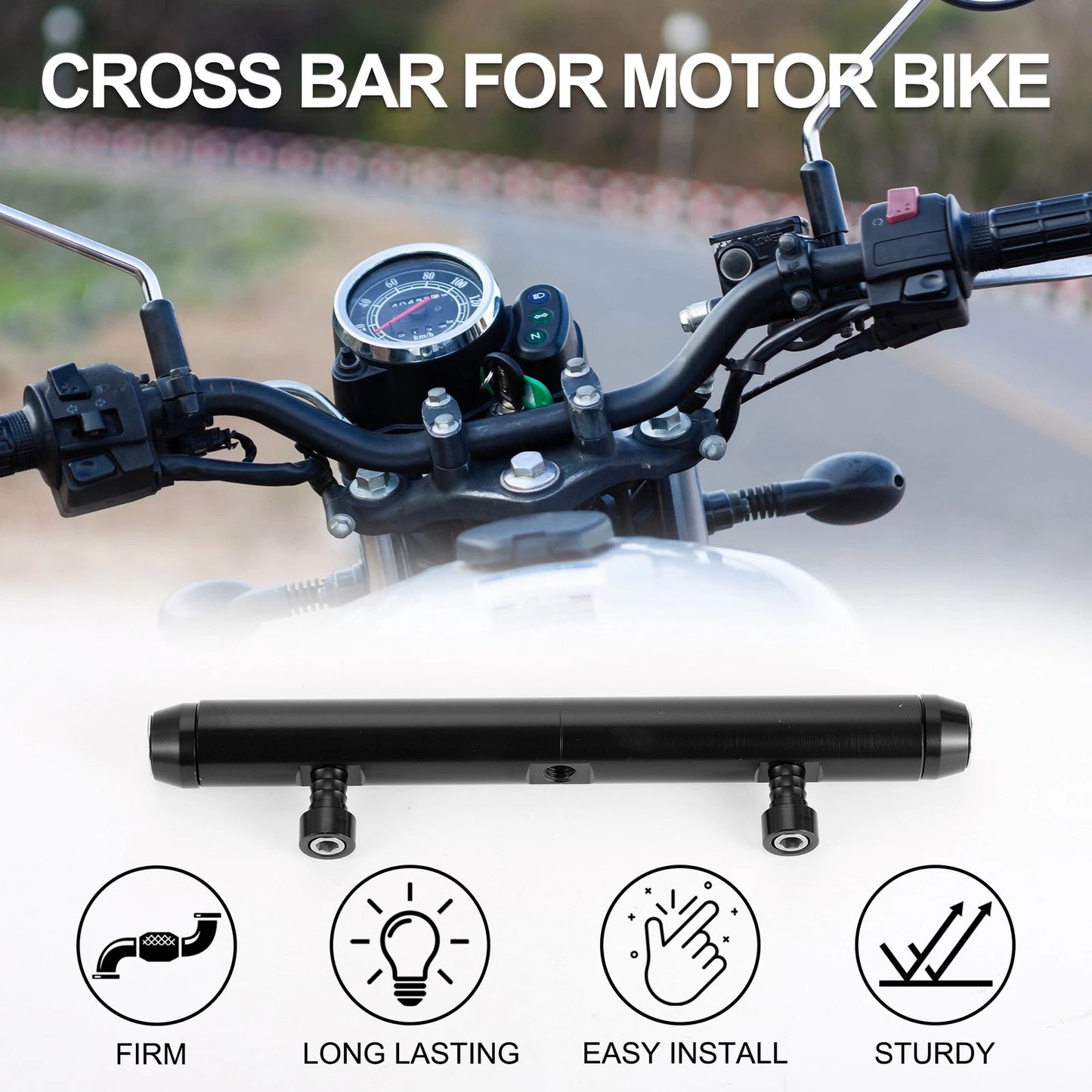 Cross Bar / 1 Set / for Motor Bike Handlebars