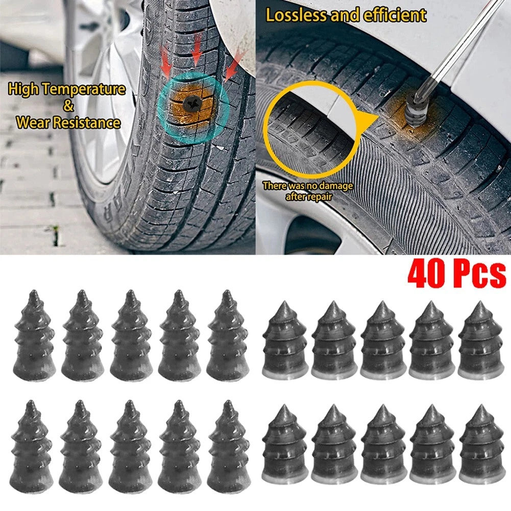 Heavy Duty Tyre Puncture Repair / 40 Pieces for Cars
