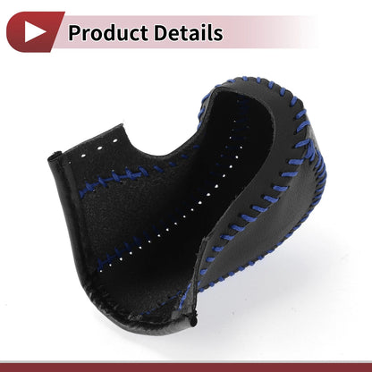 1 Set Gear Shift Knob Cover for Acura TL (2009-2014) Black Carbon Fiber Blue