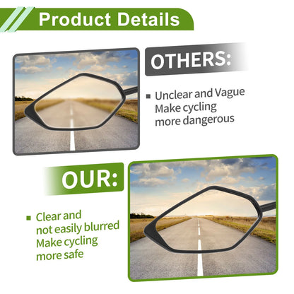 Rear View Mirrors Leaf Shape Purple Iron Plastic 1 Set for M10 Motorcycle