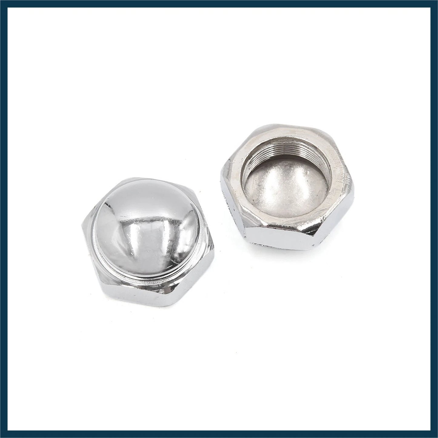 2 x M22x1 Steering Wheel Shaft Cap Acorn Hex Nut for Motorcycle