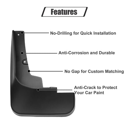 Mud Flaps Splash Guards for Toyota Highlander (2014-2023)