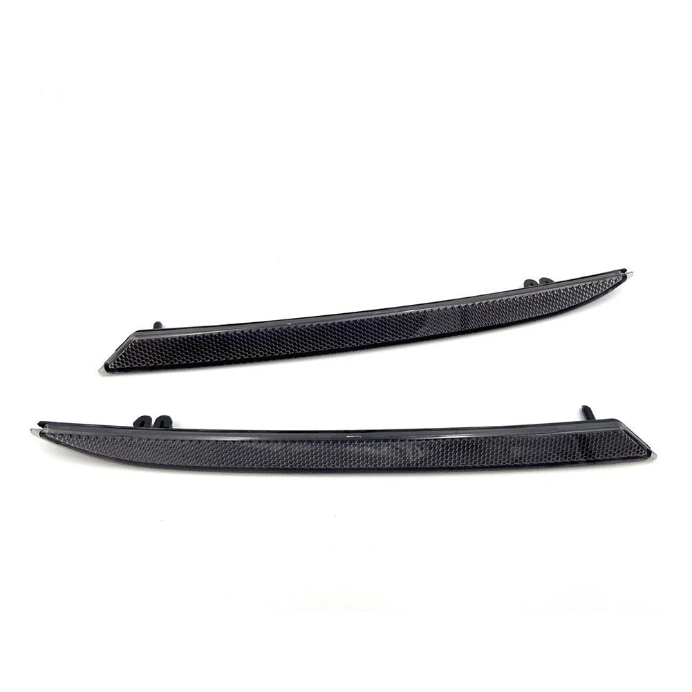 Black Smoked Rear Bumper Reflectors for Ford Mustang
