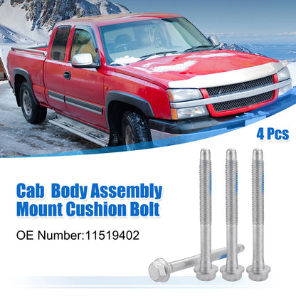 4pcs M12x1.75 Car Mount Bolts for Chevrolet Silverado 1500