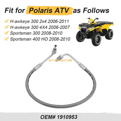 Rear Brake Line Hose for Polaris Sportsman 300 400 4x4 HO (2008–2010)