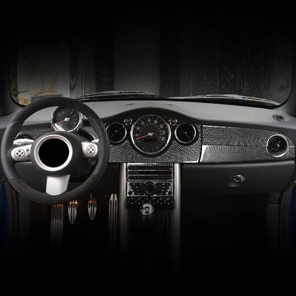 Real Carbon Fiber Interior Center Console Trim for Mini Cooper R53 2005-2006