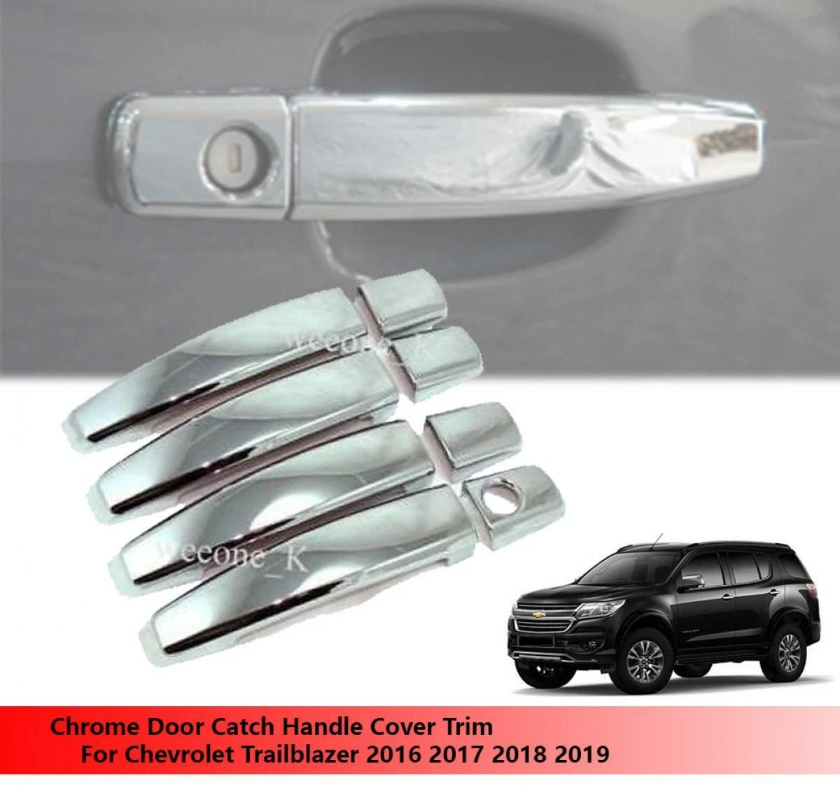 Chrome Door Catch Handle Cover for Chevrolet Trailblazer (2016-2019)