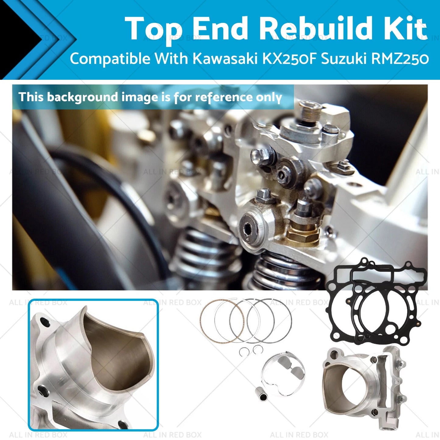 77mm Cylinder Piston Gasket Kit for Suzuki RMZ250 (2006)