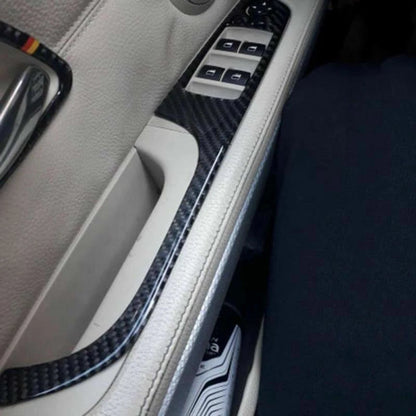 Carbon Fiber Window Lift Switch Button Cover for BMW M3 E92 E90 (2007-2013)