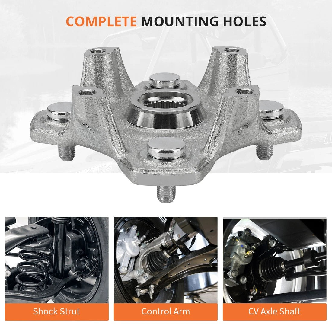 2 x Wheel Hubs for Arctic Cat Wildcat 1000 (2012–2015)