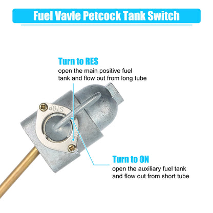 Fuel Valve Petcock Gas Tank Switch for Honda CB500 CB500K CB750K (1965-1976)