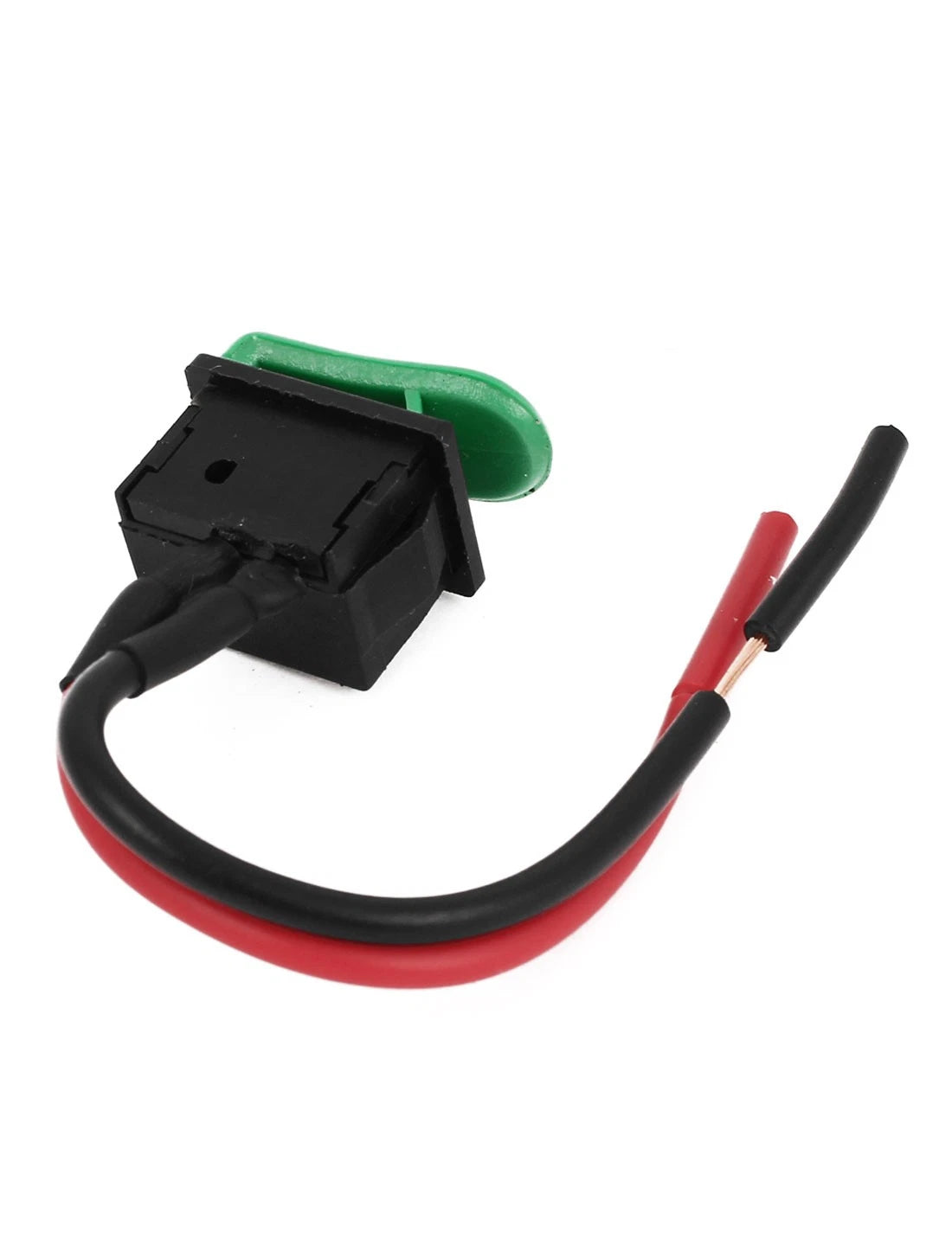 SPST Green Horn Button Momentary Wired Switch DC 12V for Motorcycle