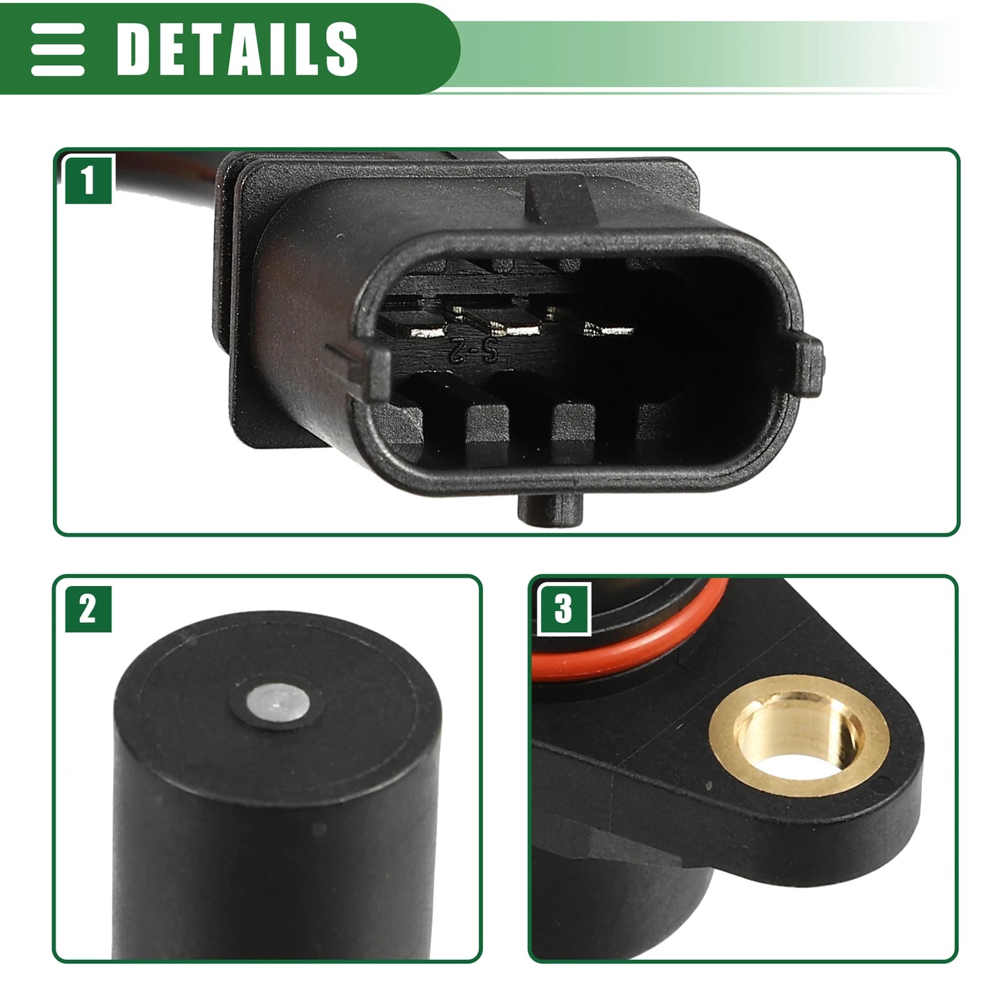 Crankshaft Position Sensor for Jeep Liberty 2005-2006 L4 2.8L ABS Black