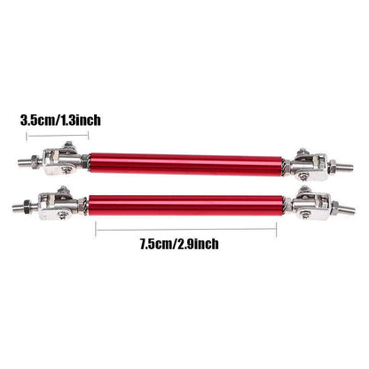 75mm Red Adjustable Front Bumper Rod Splitter Strut Support