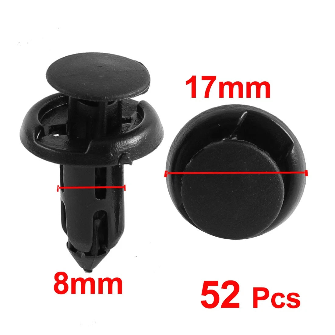 52 Pcs Plastic Rivets Fastener Car Bumper Clips for Toyota